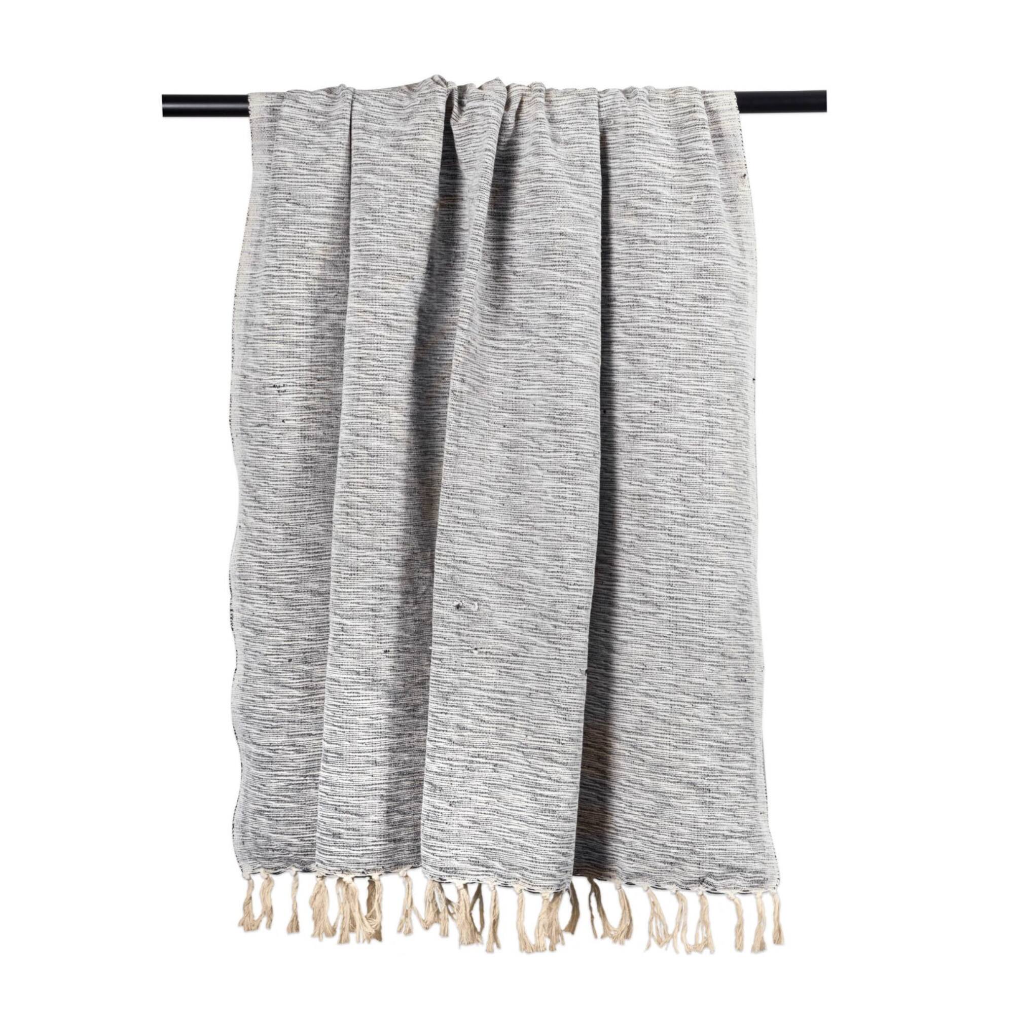 DII® Black Variegated Throw